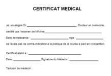 Certificats médicaux